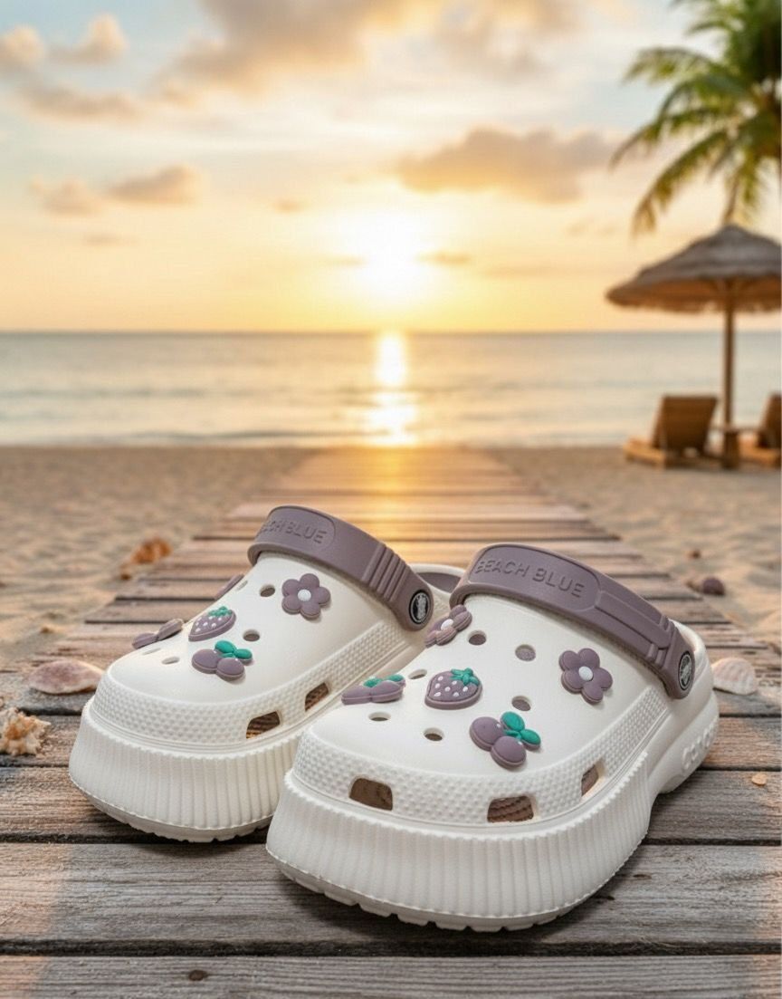 Unisex Yüksek Tabanlı Deniz Sabo Doktor Hemşire Hastane Comfort Sandalet Unisex BEJ - 40