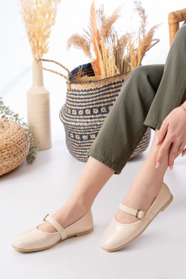 STL-108 Tokalı Babet Günlük Kadın Ayakkabı Ev Babeti