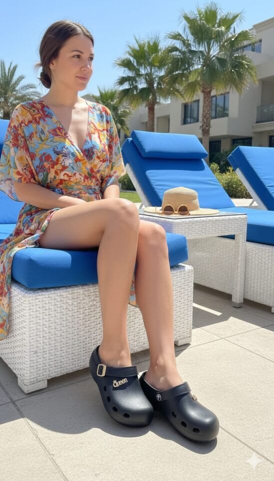 Calx Deniz Plaj Havuz Üstü Kapalı Kaydırmaz Sandalet Terlik SİYAH - 38