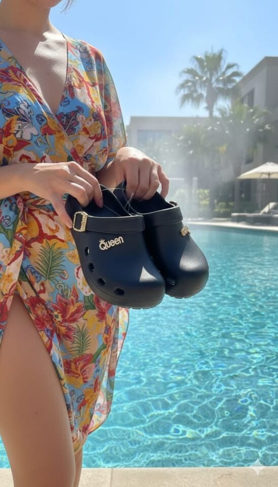 Calx Deniz Plaj Havuz Üstü Kapalı Kaydırmaz Sandalet Terlik SİYAH - 40