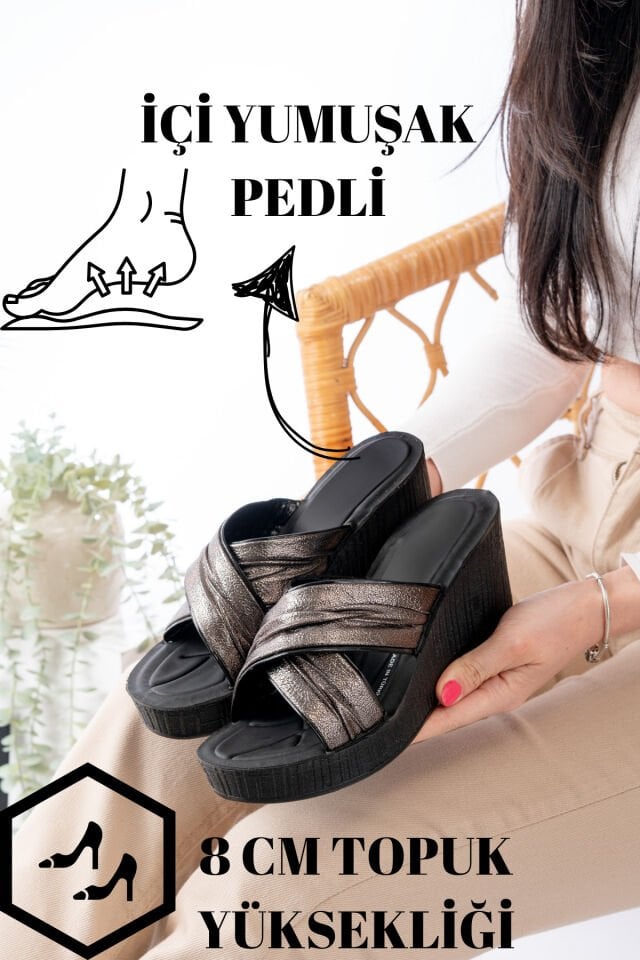 Günlük Ortopedik Terlik Anne Rahat Orta Yaş Genç Ev & Dışarı Terliği