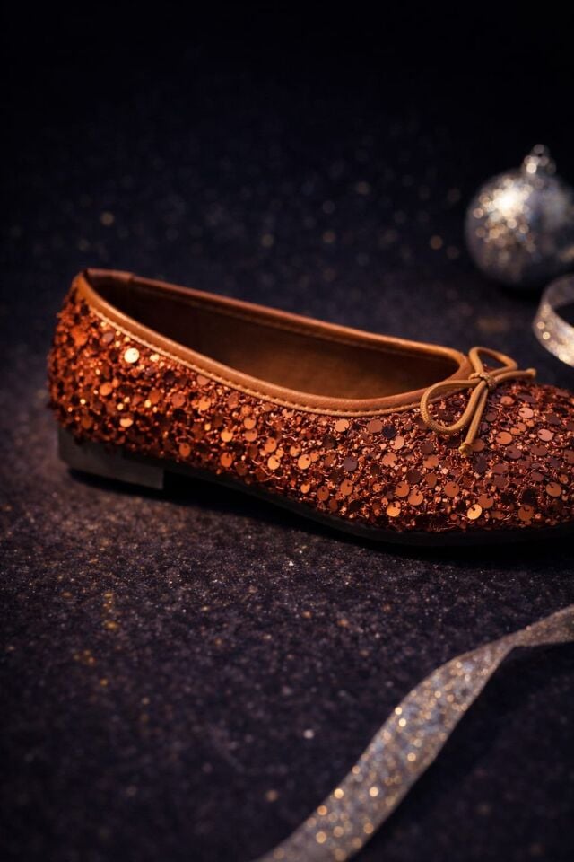 Pullu Simli Payetli Toka Detaylı Kadın Şık Günlük Babet