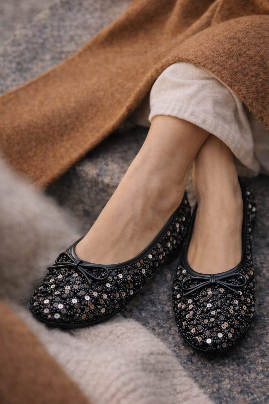 Pullu Simli Payetli Toka Detaylı Kadın Şık Günlük Babet GÜMÜŞ - 40