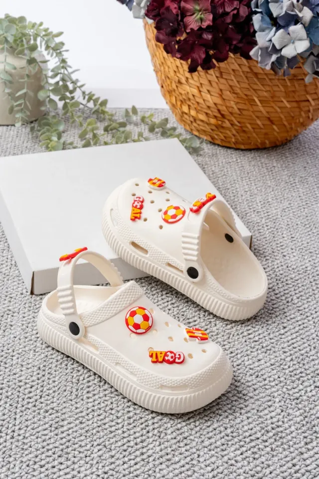 Unisex Çocuk Figürlü Sticker Sandalet-Terlik 27 - GALATASARAY