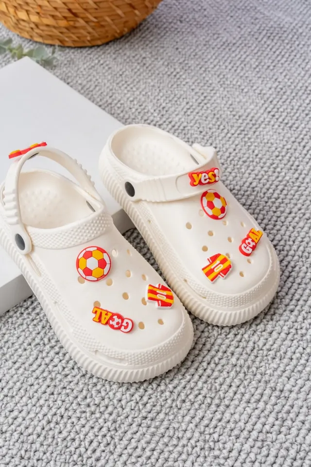 Unisex Çocuk Figürlü Sticker Sandalet-Terlik 34 - GALATASARAY
