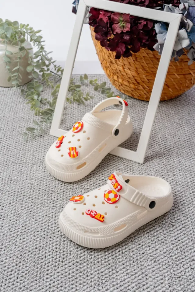 Unisex Çocuk Figürlü Sticker Sandalet-Terlik 34 - GALATASARAY