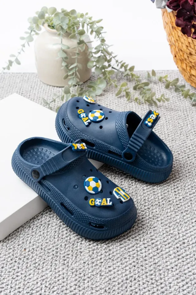 Unisex Çocuk Figürlü Sticker Sandalet-Terlik 27 - FENERBAHÇE