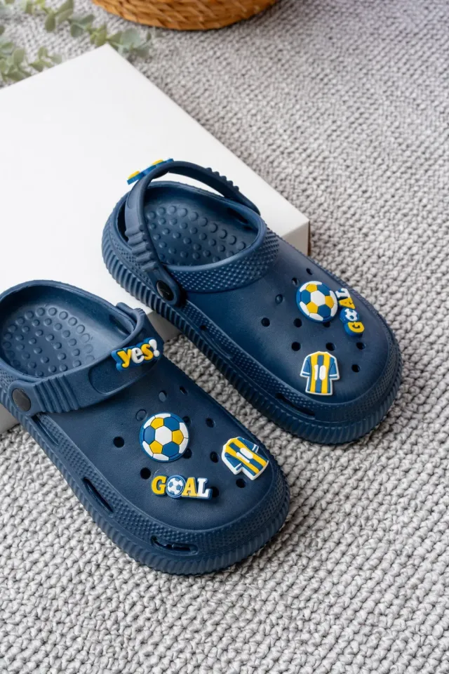 Unisex Çocuk Figürlü Sticker Sandalet-Terlik 29 - FENERBAHÇE