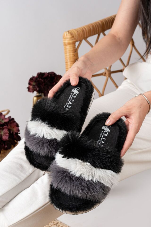 Kadın Peluş Ev Terliği Peluş Ev Terliği Yazlık-Mevsimlik ev terliği Tüylü terlik SBG - 37