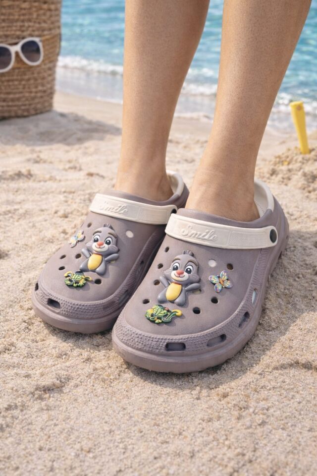 Unisex Günlük Rahat Deniz Sabo Doktor Hemşire Hastane Confort Sandalet VİZON - 40