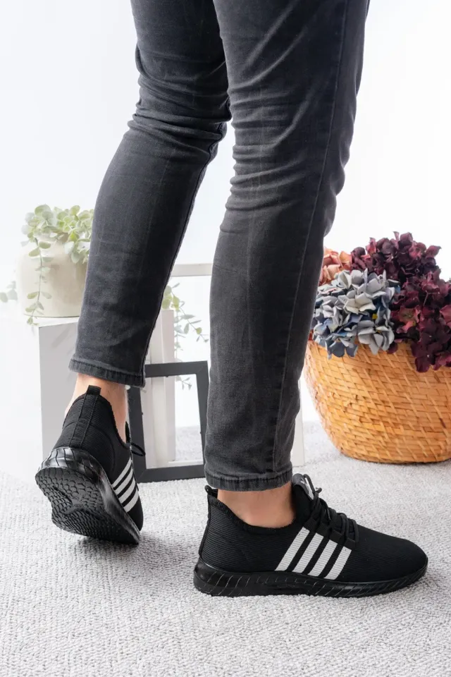 Unisex Aqua Ayakkabı Günlük Ayakkabı Ortapedik Taban Günlük Ayakkabı Sneakars 44 - 1224 SİYAH