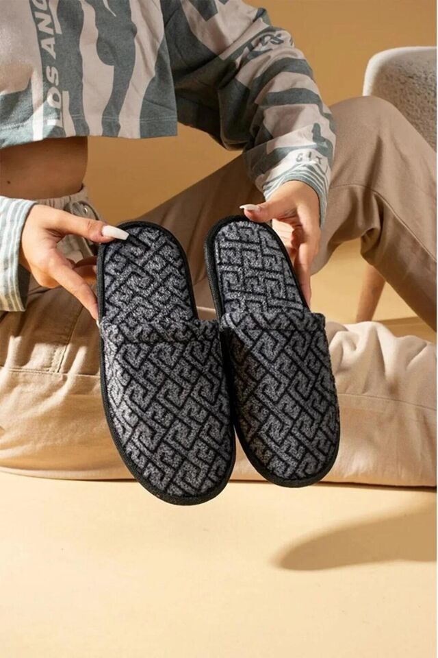 2' Li Paket Önü Kapalı Terlik Ev Terliği Çeyiz Bohça Seti İKİLİ MSN - 45