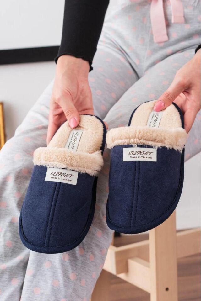 2' Li Paket Önü Kapalı Terlik Ev Terliği Çeyiz Bohça Seti İKİLİ SLİPCAT TERLİK - 39