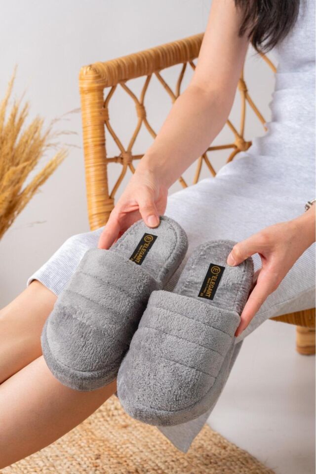 2' Li Paket Önü Kapalı Terlik Ev Terliği Çeyiz Bohça Seti İKİLİ KAPALI ATOM - 37