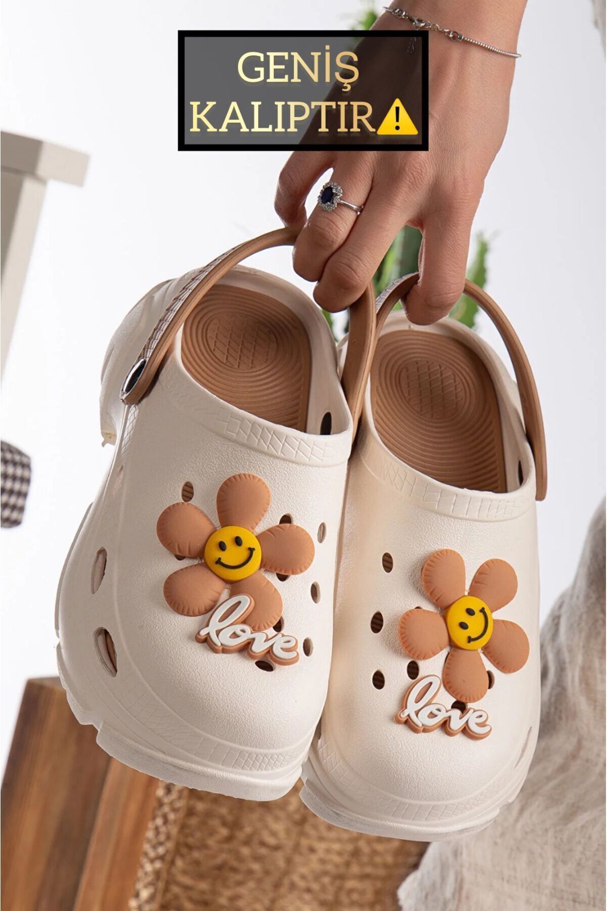 Yüksek Topuklu Deniz Hemşire Hastane Comfort Sandalet KARAMEL - 38