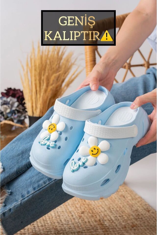 Yüksek Topuklu Deniz Hemşire Hastane Comfort Sandalet BEBE MAVİSİ - 40