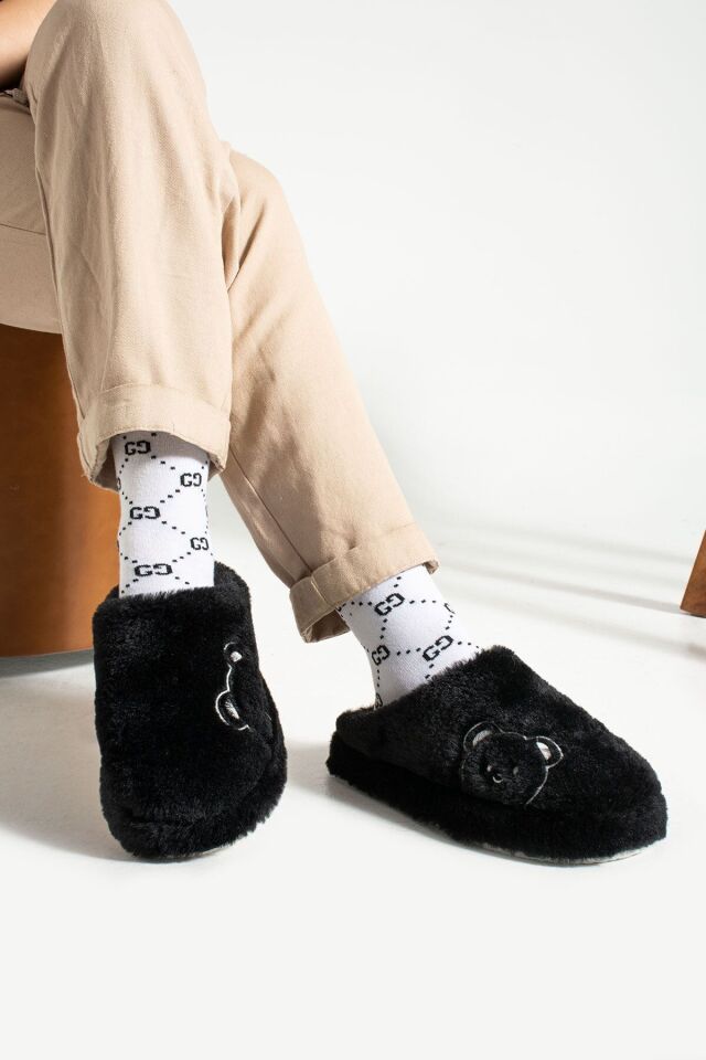 3'lü Paket Terlik Ev Terliği Çeyiz Bohça Seti ÜÇLÜ AYICIK - 36-37