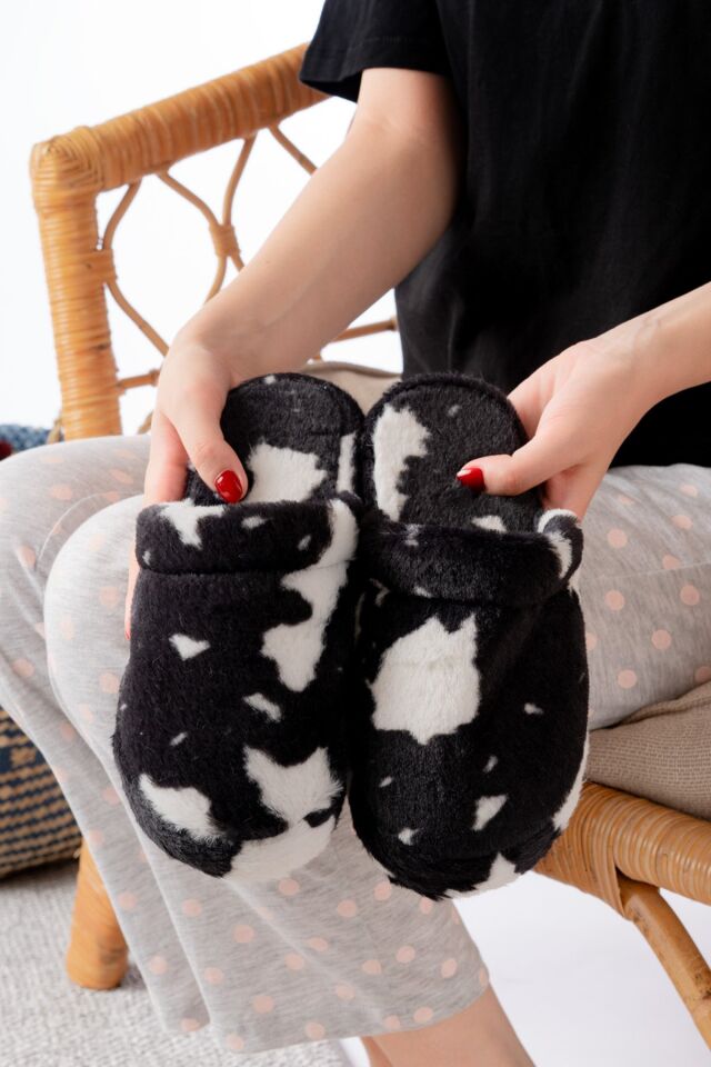 3'lü Paket Terlik Ev Terliği Çeyiz Bohça Seti ÜÇLÜ İNEK TERLİK - 38