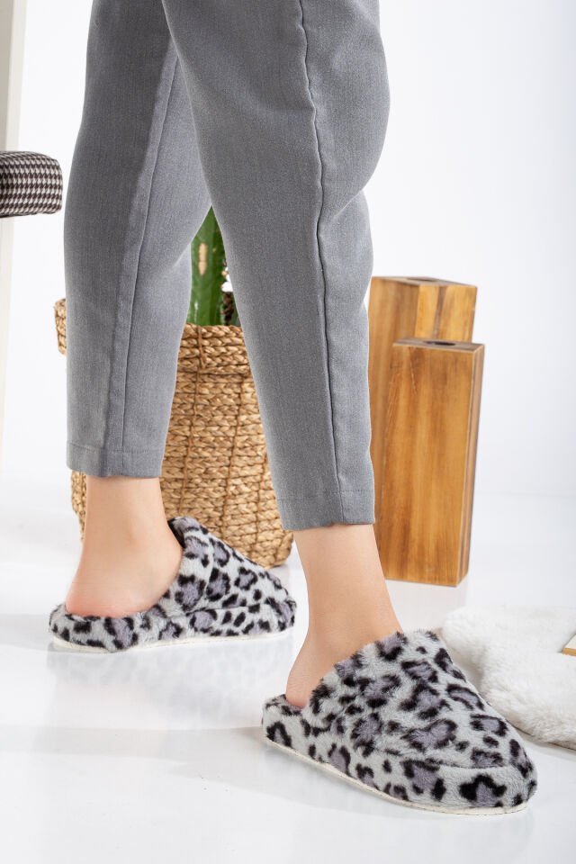 3'lü Paket Terlik Ev Terliği Çeyiz Bohça Seti ÜÇLÜ LEOPAR - 36