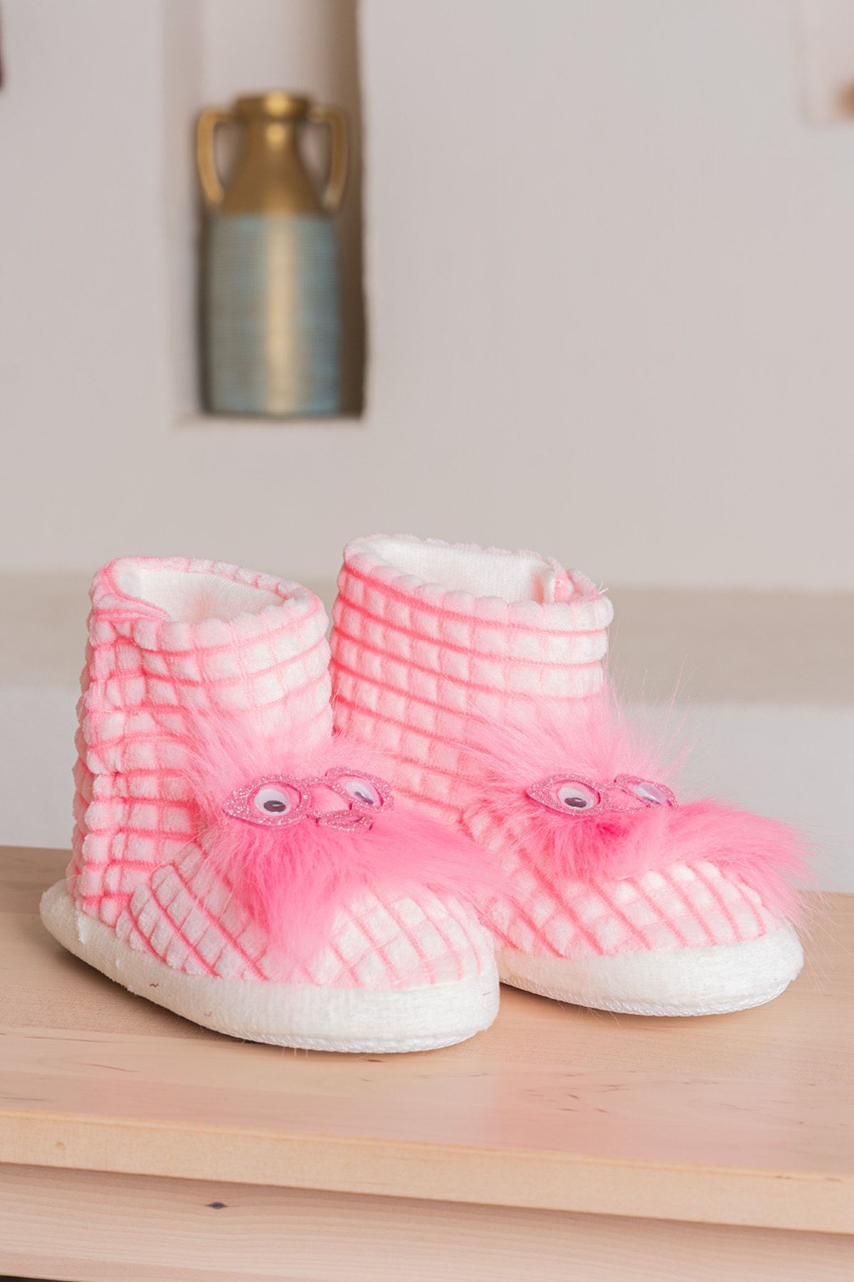 Çocuk Ev Kreş Anaokul Ev Botu Düz Taban Mevsimlik PUDRA - 25-26