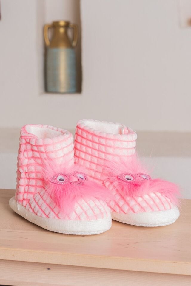 Çocuk Ev Kreş Anaokul Ev Botu Düz Taban Mevsimlik PUDRA - 25-26