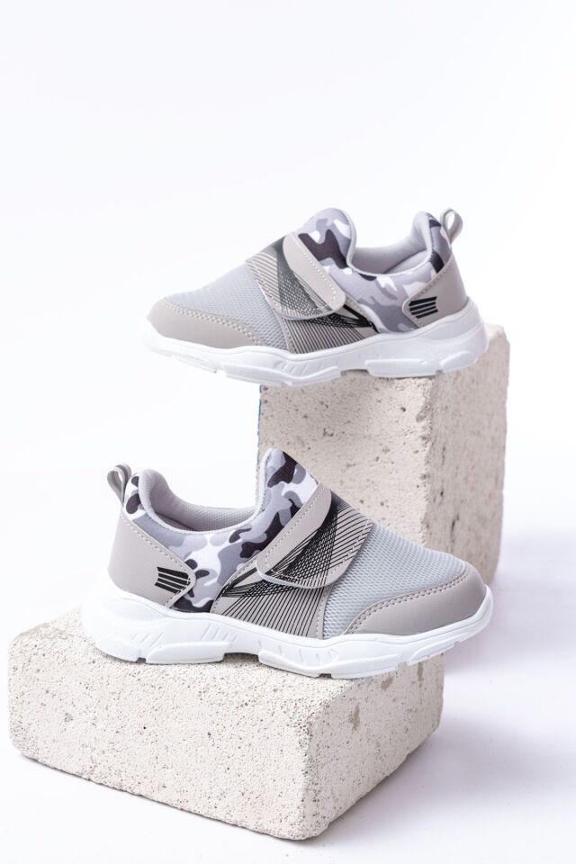 Unisex Çocuk Bağcıksız Rahat Esnek Günlük Sneaker Spor Ayakkabı