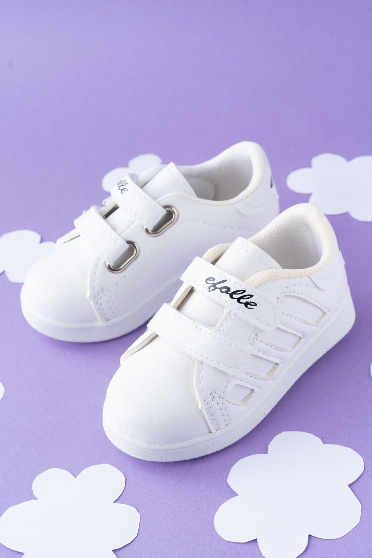 Kids Unisex Çocuk Spor Ayakkabı Sneakers BEYAZA - BEYAZ - 24
