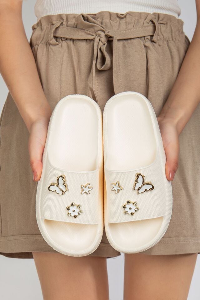 Kadın Yüksek Taban Plaj Havuz Deniz Günlük Terlik