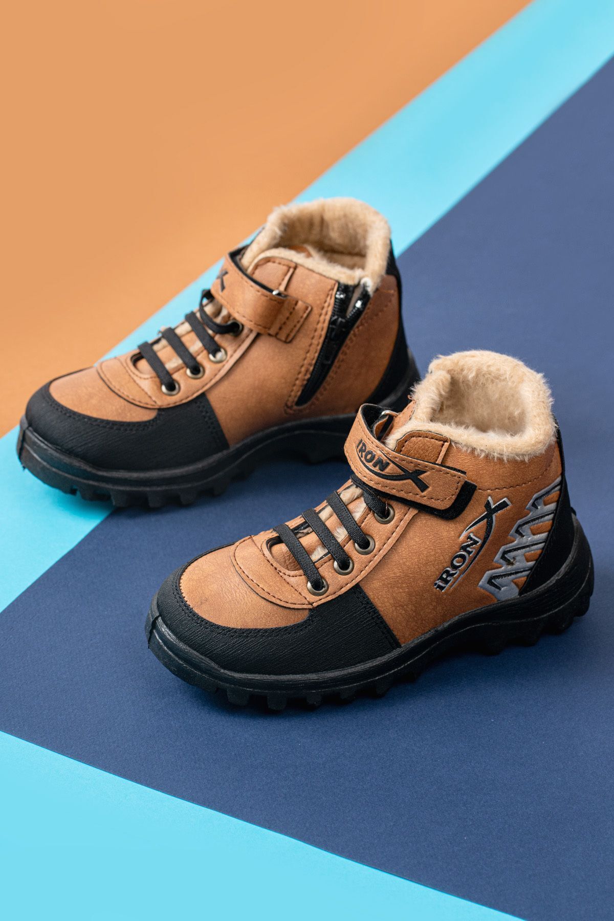 Çocuk Yünlü Soğuğa Dayanıklı Kışlık Günlük Bot TABA - 40