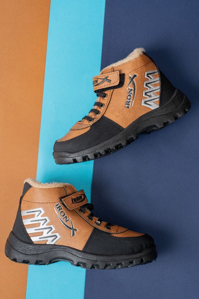 Çocuk Yünlü Soğuğa Dayanıklı Kışlık Günlük Bot TABA - 40