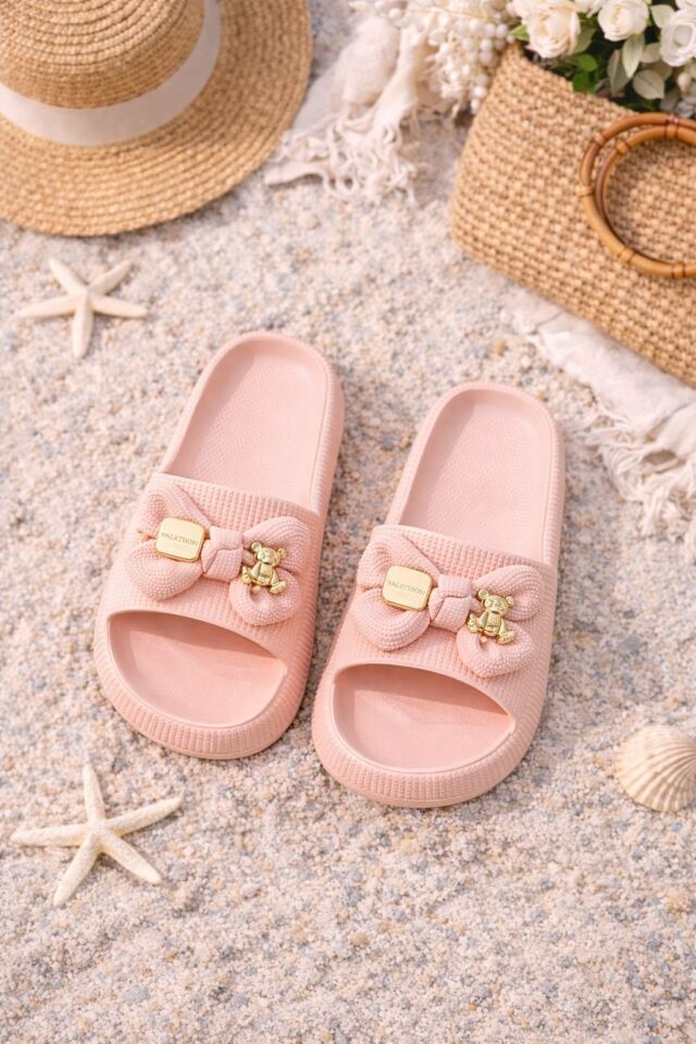 Kadın Kaydırmaz Taban Terlik Balkon Banyo Havuz Sahil Plaj Havuz Günlük Terlik