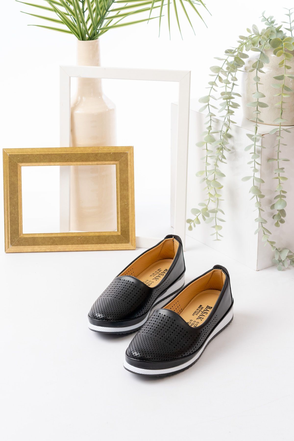 Tam Ortopedik Yanı Lastikli Günlük Klasik Ayakkabı SİYAH - 40