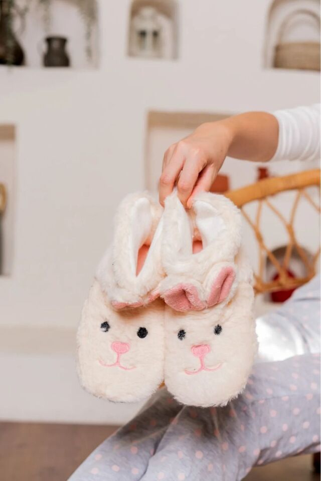 2'li Unisex Hafif Pofuduk Panduf Ev Botu İKİLİ KEDİ BOT - 37