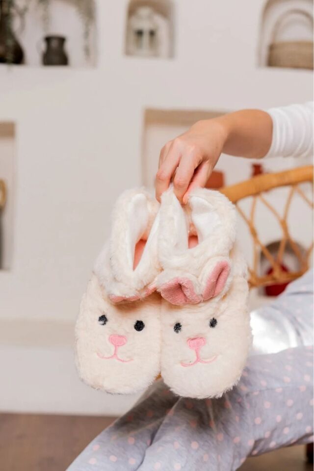 2'li Unisex Hafif Pofuduk Panduf Ev Botu İKİLİ KEDİ BOT - 37
